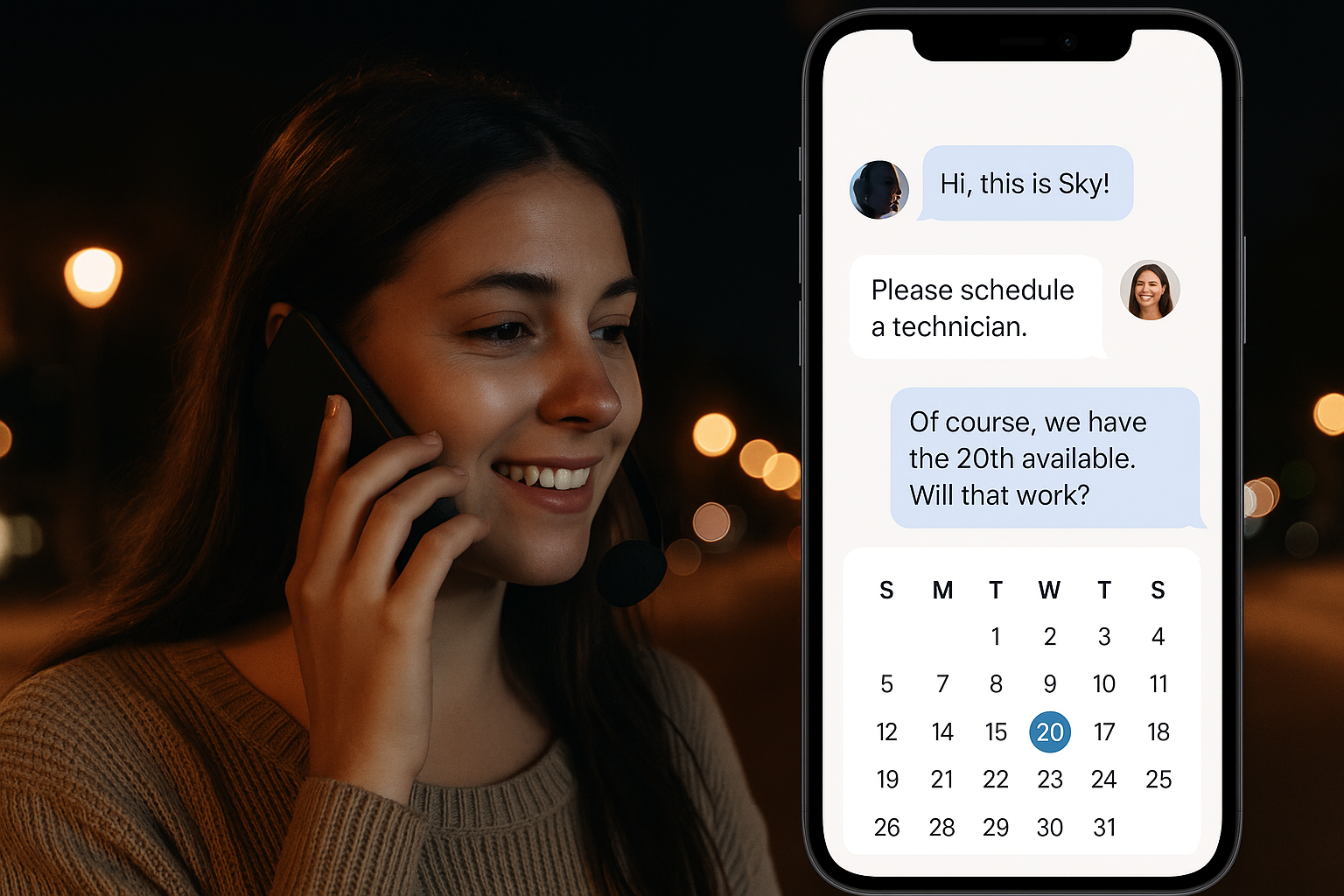 AI Agent helping customer
